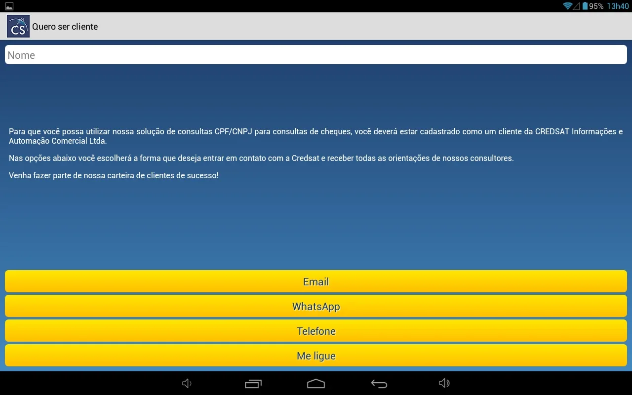 CPF/CNPJ Consultas de cheques for Android - No Downloading Required