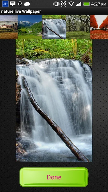 nature live Wallpaper for Android - Relax with Nature