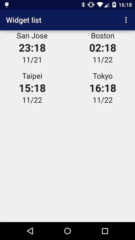 Simple World Clock Widget for Android - Customize Global Time