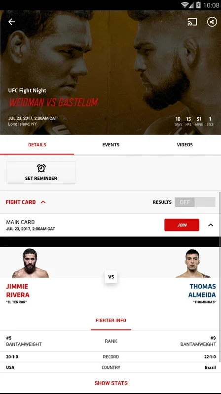 UFC for Android: Your Ultimate Source for UFC News and Events