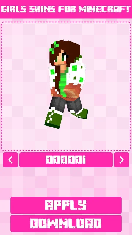 Girls Skins for Minecraft for Android - Customize Your Avatar