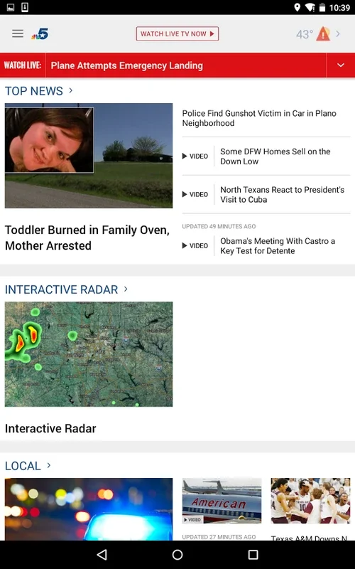 NBC 5 DFW for Android - Comprehensive Local Info Hub