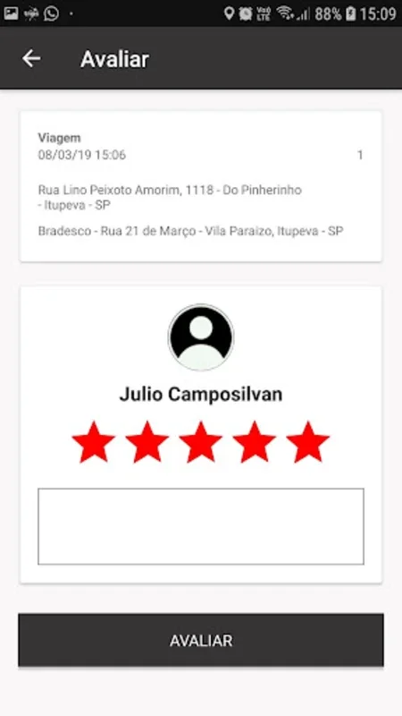 Trips PASSAGEIRO for Android - No Downloading Needed