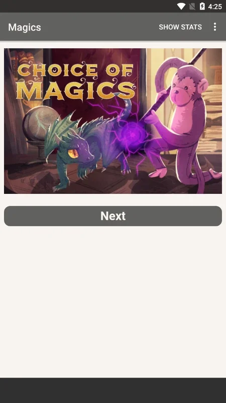 Choice of Magics for Android - Engaging Text-Based Journey