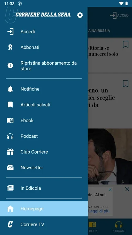 Corriere della Sera for Android - Stay Informed