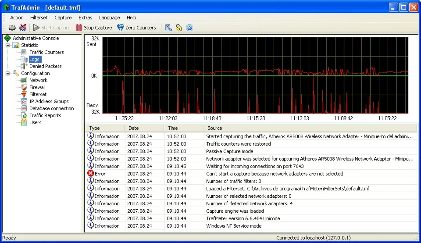 TrafMeter for Windows - Monitor Your Network Traffic