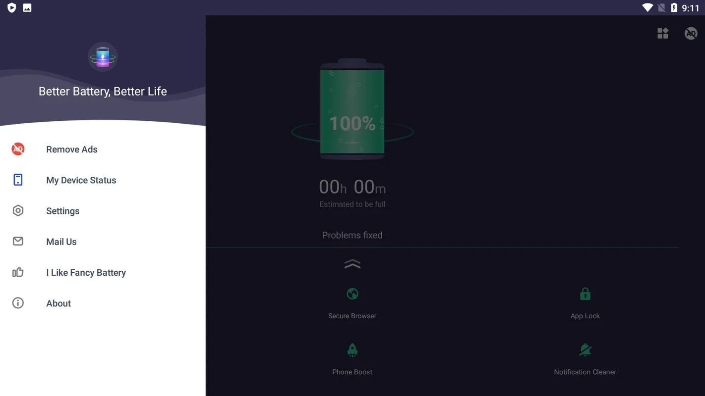 Fancy Battery for Android - Optimize Battery Life