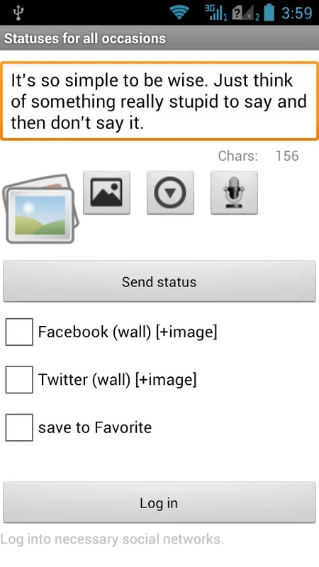 Statuses for all occasions for Android - Enhance Your Social Media