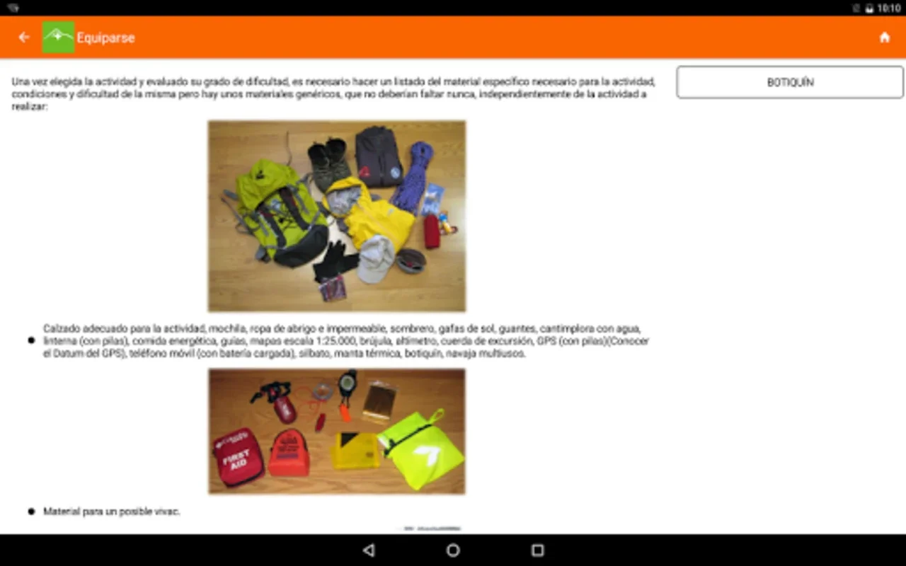 Outdoor Assistant for Android - Your Safety Companion