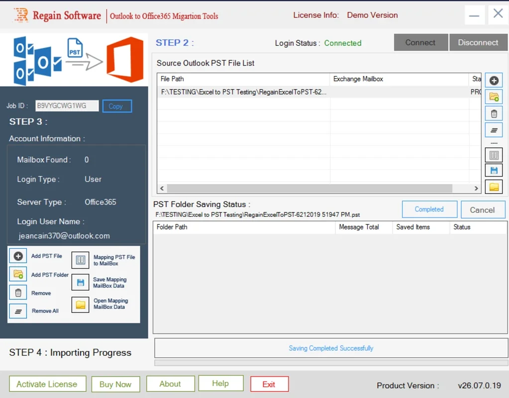 Regain PST to Office 365 Migration for Windows: Seamless Data Transfer