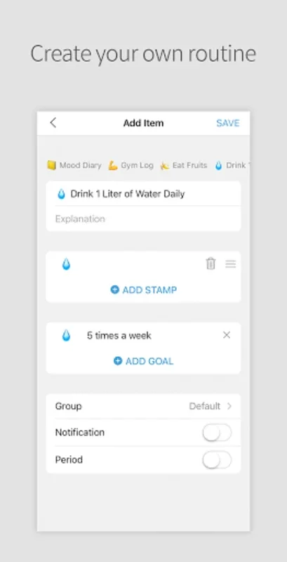 DAILY STAMP for Android - Organize Your Daily Routines