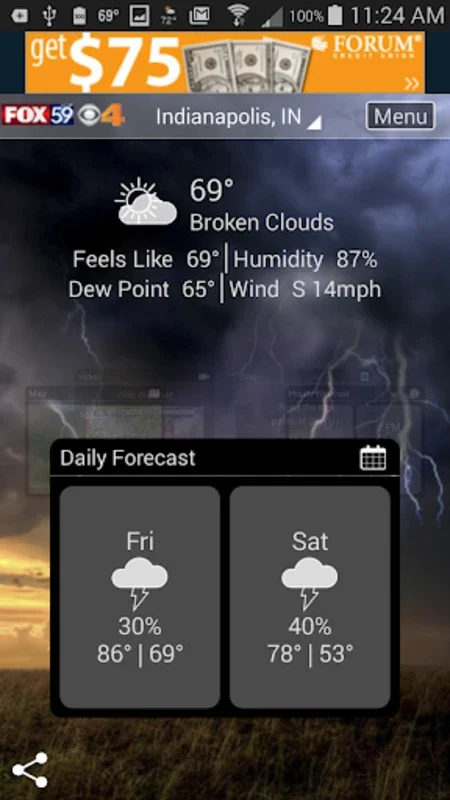 The Indy Weather Authority for Android - Real-Time Updates