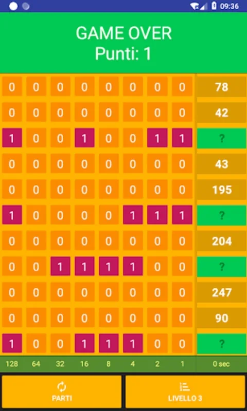 Binary Game for Android - Master Binary and Decimal Conversions