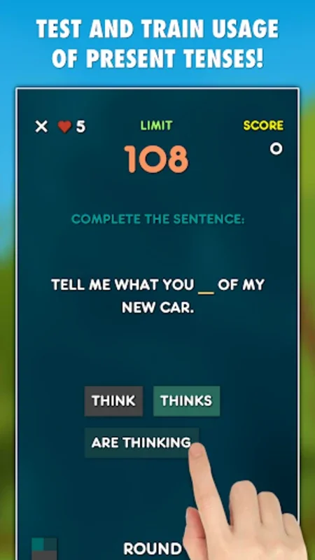 Master English Present Tenses on Android with Present Tenses Grammar Test