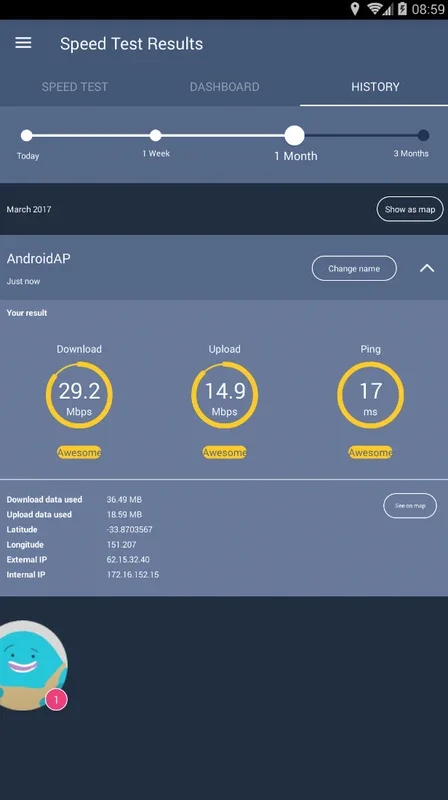 Meteor Test and Grade Your Speed for Android - No Downloading Required