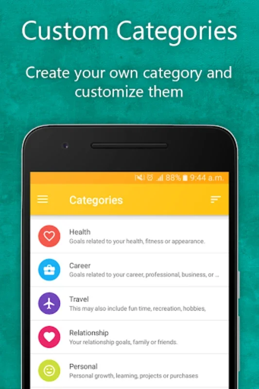 Lifetime Goals (Bucket List) for Android - Transform Aspirations