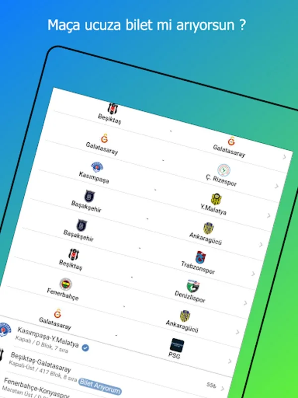 Kombine Devret for Android - Secure Football Ticket Exchange