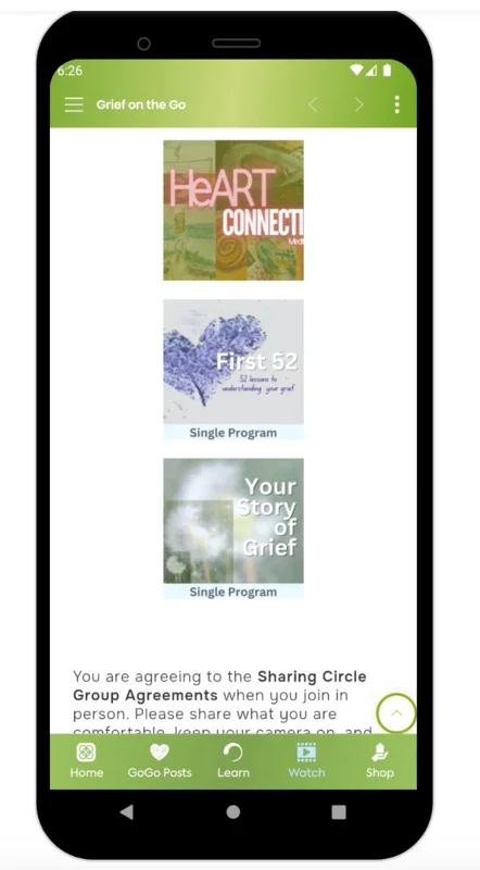Grief on the Go for Android - Access Real Life Grief Info Anytime