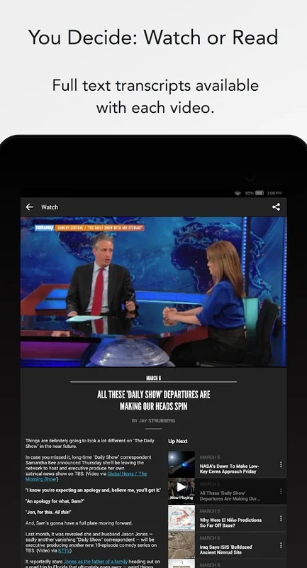 Newsy for Android: In-Depth News on Your TV