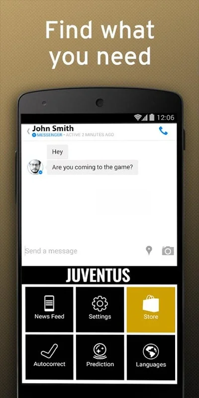 Juventus FC Official Keyboard for Android - Show Team Pride