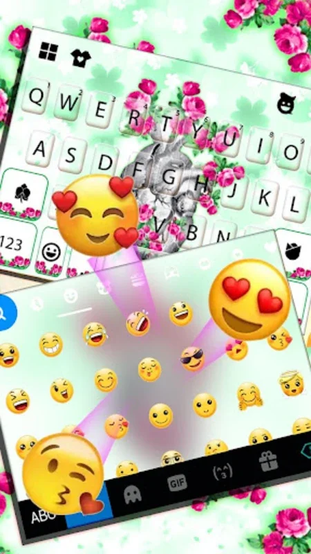 Heart Flower Art for Android: A Visually Stunning Keyboard Theme