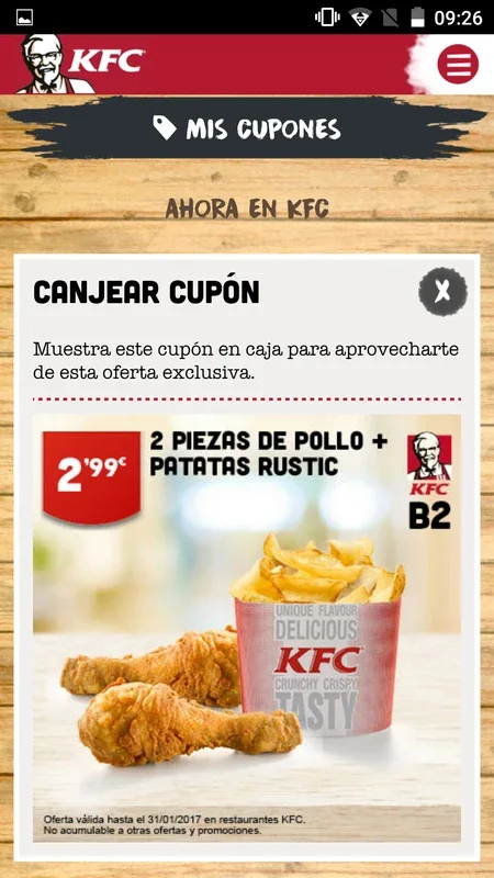 KFC España for Android - Convenient Food Ordering in Spain