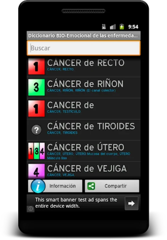 Diccionario BIO - Emocional de las Enfermedades for Android - A Holistic Health Tool