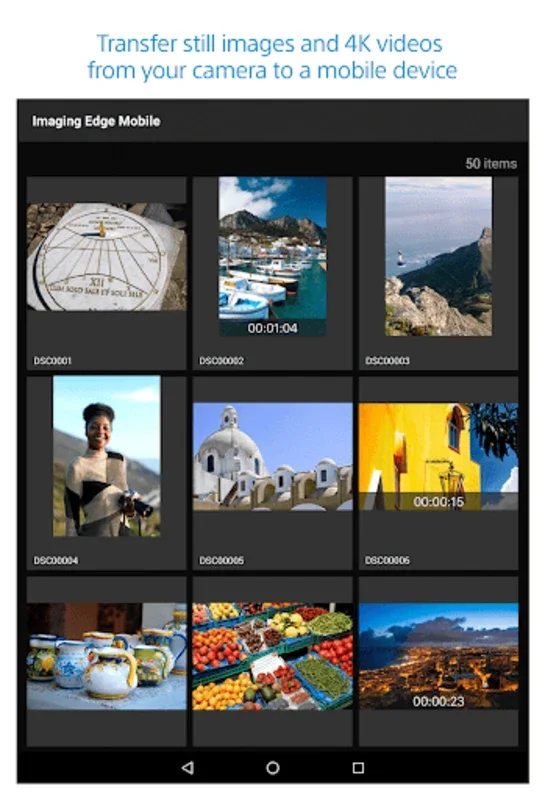 Imaging Edge Mobile for Android: Seamless Image Transfer