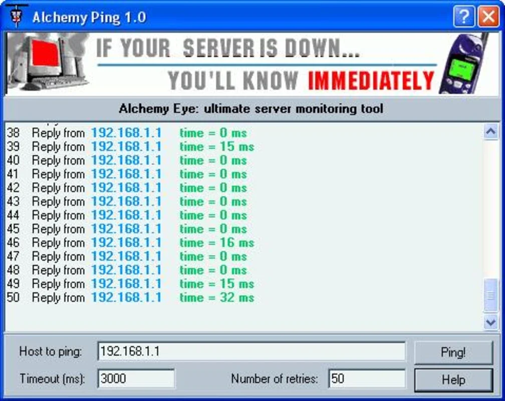 Alchemy Ping for Windows - Enhance Network Monitoring