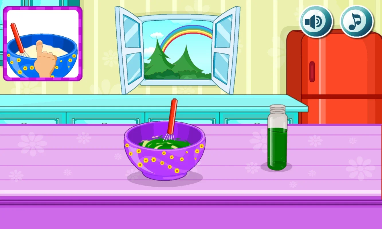 Rainbow Cake for Android - An Interactive Cooking Simulator