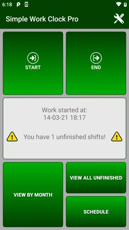 Simple Work Clock Pro for Android: Manage Work Time