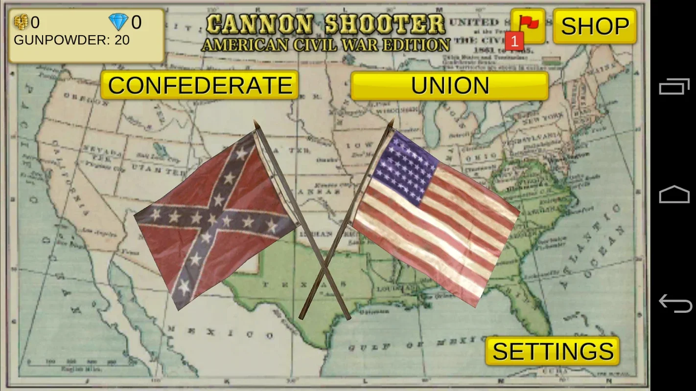 Cannon Shooter : US Civil War for Android - Immersive Civil War Experience