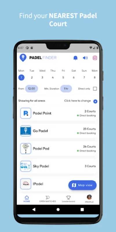 Padel Finder for Android: Simplify Court Booking