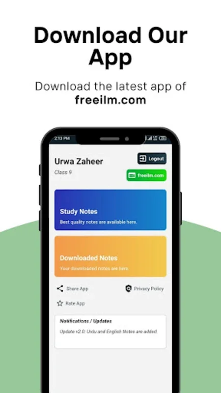 Freeilm.com for Android - Academic Support for High School Students