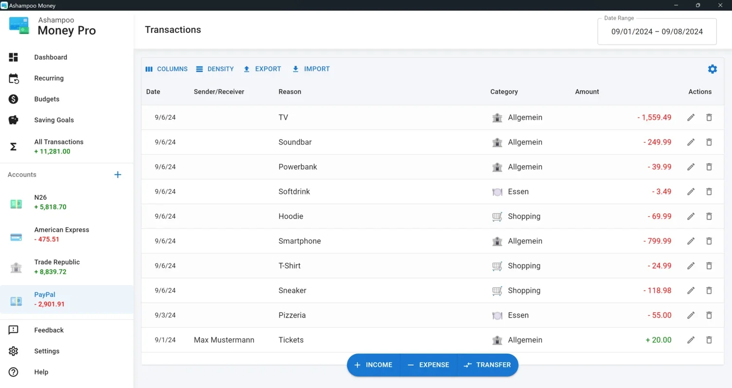 Ashampoo Money Pro for Windows - Simplify Financial Management