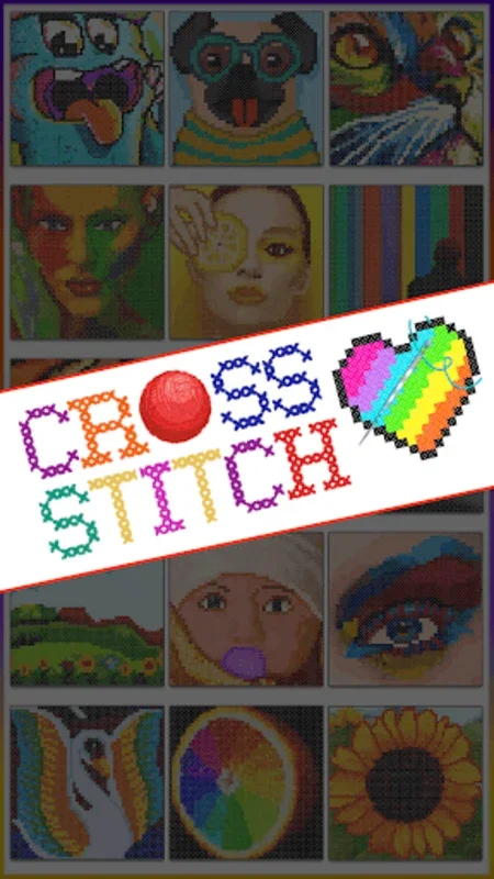 Cross Stitch Adult Coloring for Android - Relax with Diverse Patterns