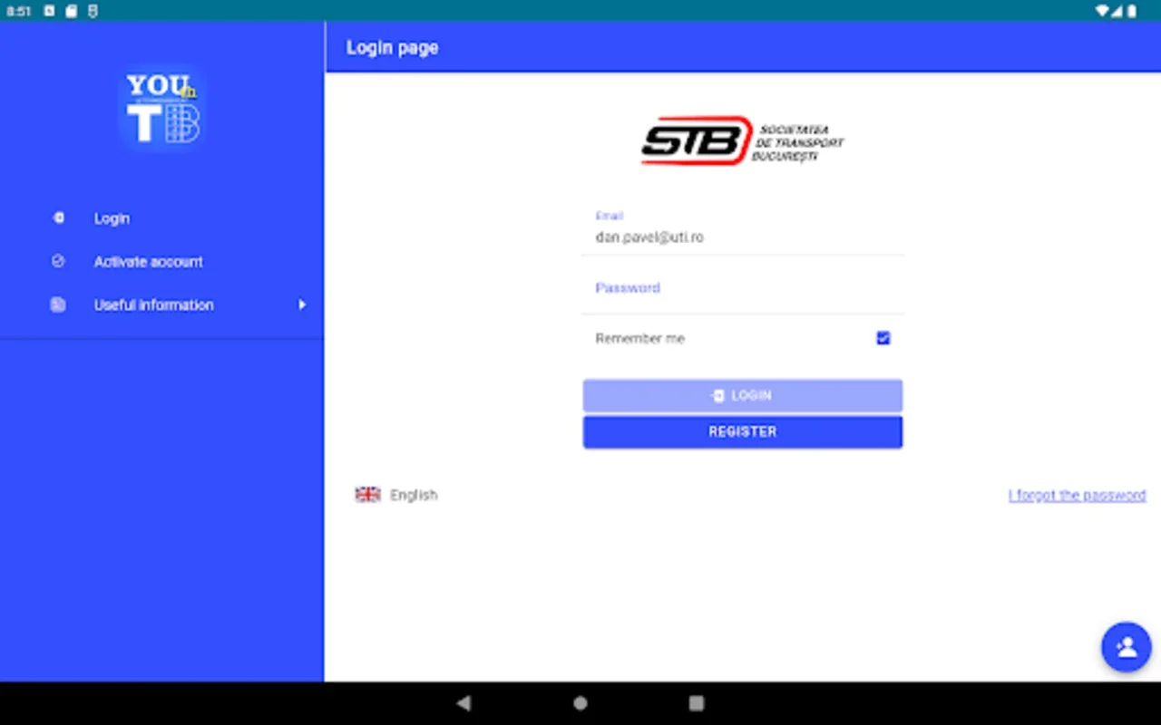 Youth TB for Android - Streamlined Public Transport Payments