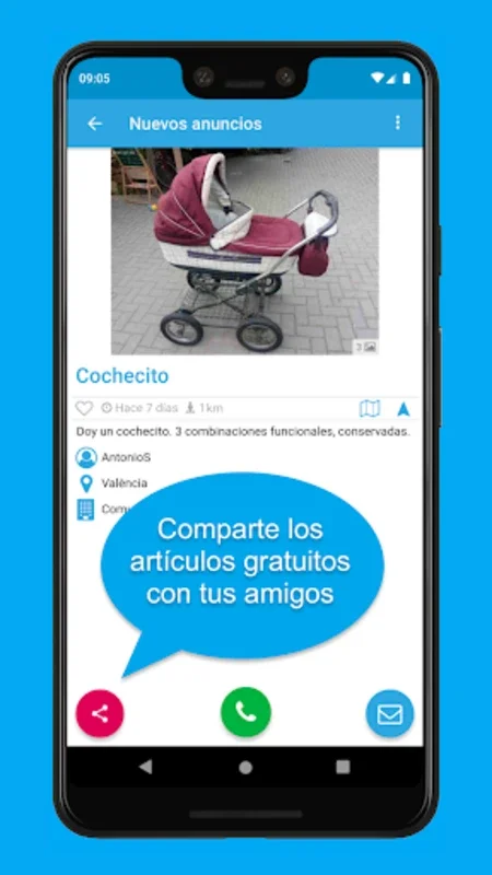 Lo recojo - donar y reciclar c for Android: Find Free Items