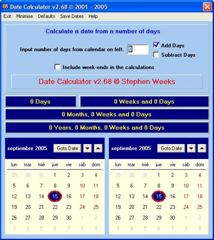 Date Calculator for Windows - Handy Date Operations Tool