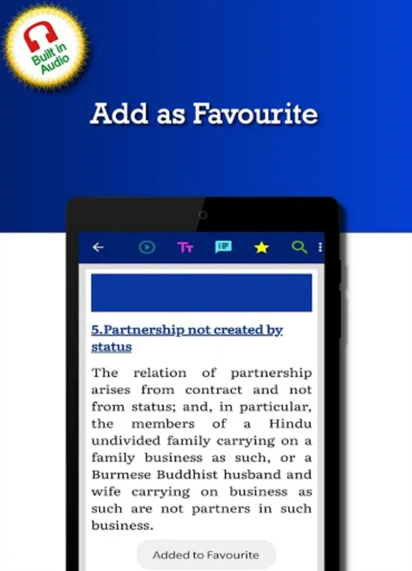 The Partnership Act 1932 for Android - No Downloading Required