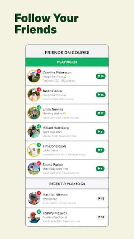 Golf GameBook for Android - Track and Compete