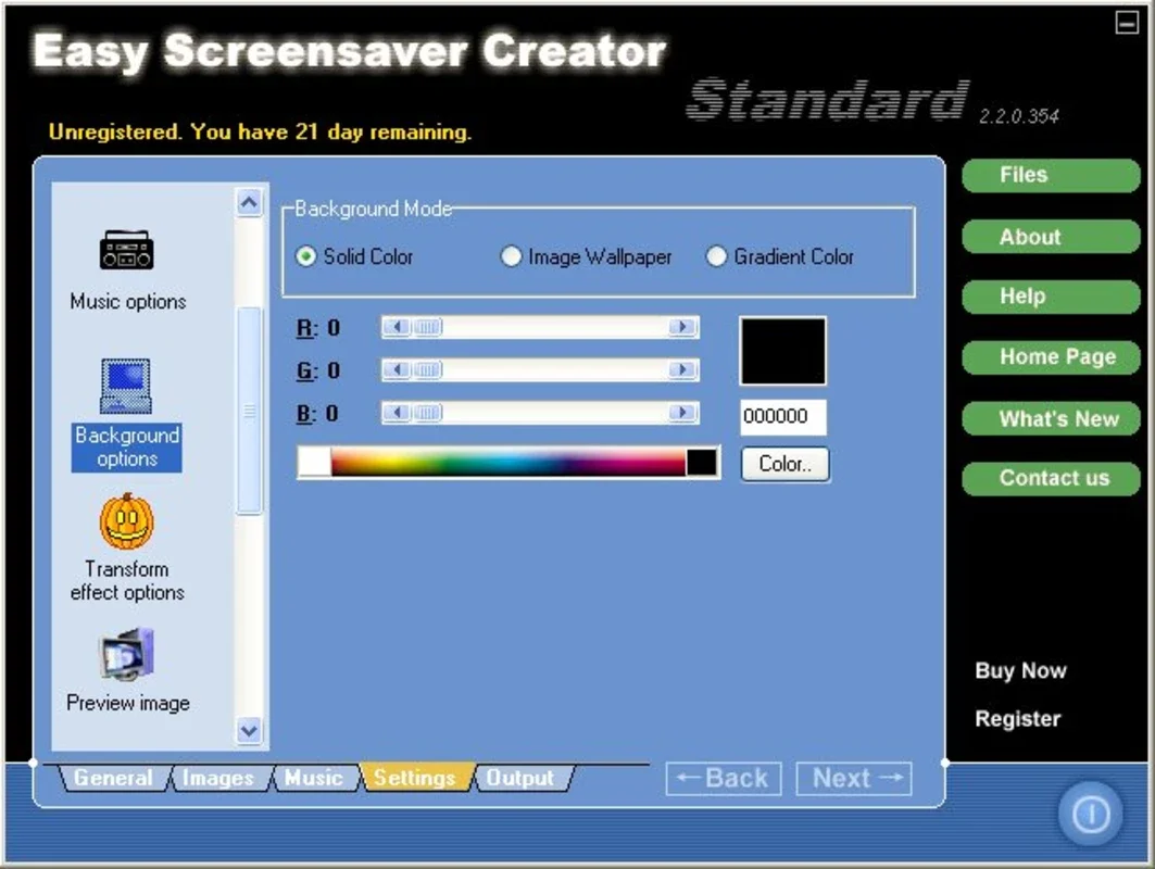 Easy Screensaver Creator Standard Edition for Windows - Create Custom Screensavers