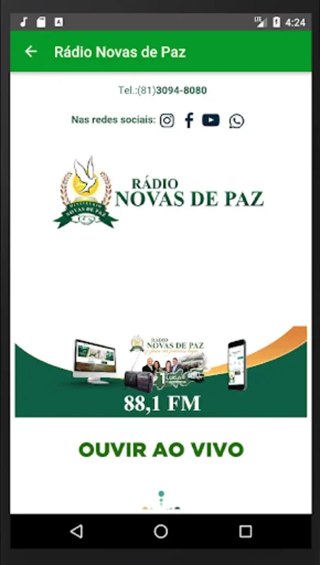 Rádio Novas de Paz for Android - Spiritual Audio Delight