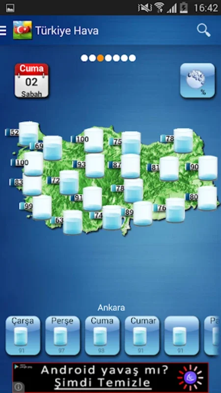 Turkey Weather for Android: Precise 7-Day Forecasts
