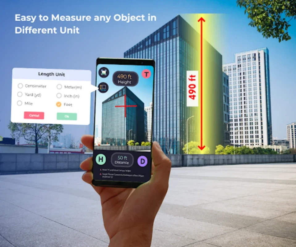 Distance & Height Calculator for Android - No Downloading Needed