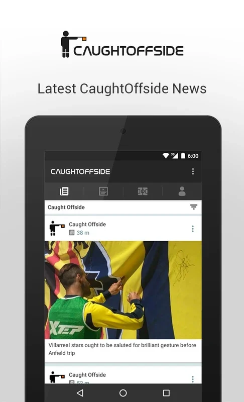 Caught Offside for Android - Stay Ahead with Football Gossip