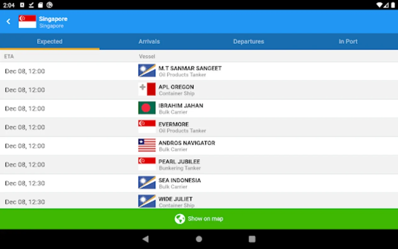 VesselFinder Free for Android - Track Maritime Vessels in Real-time