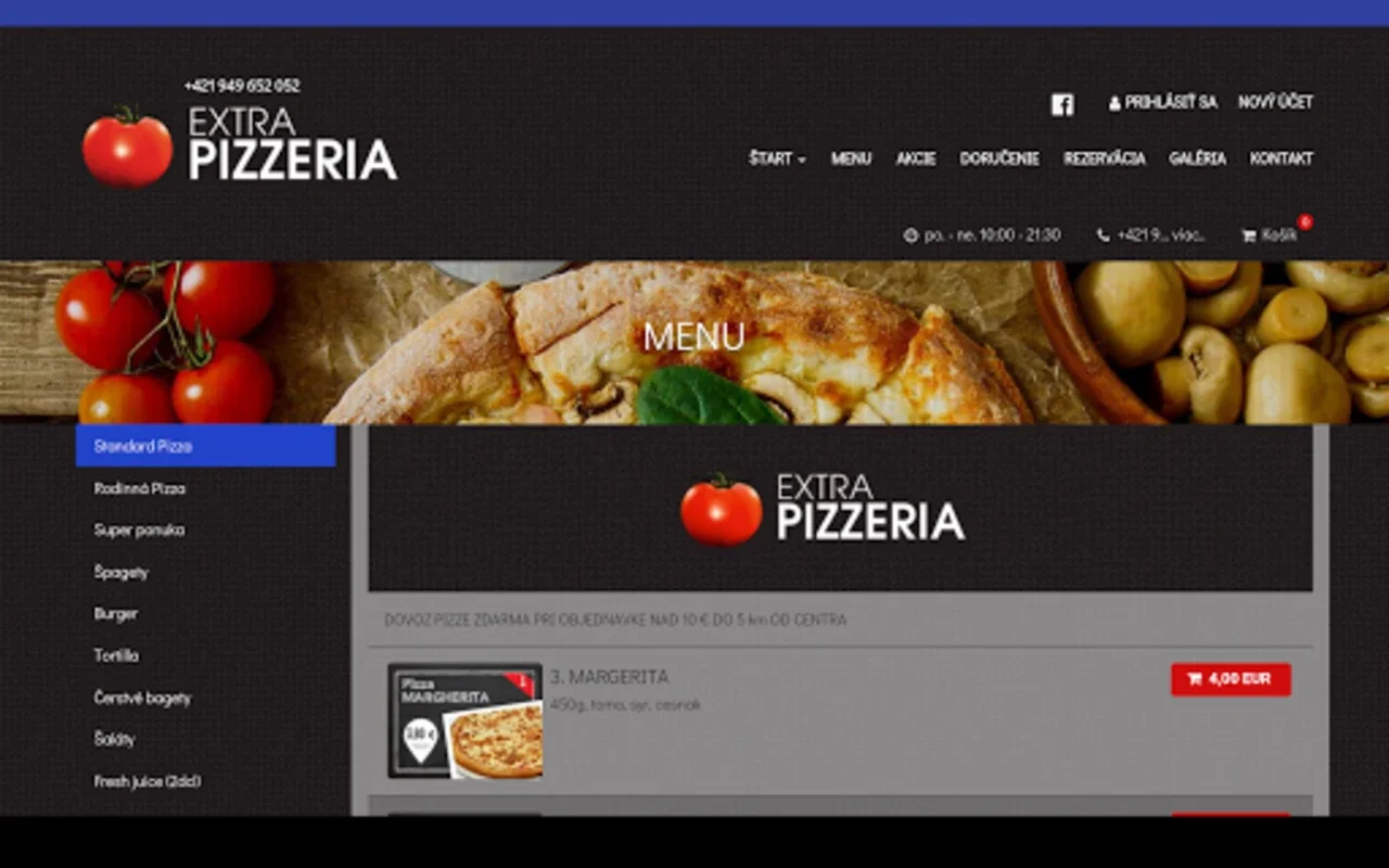 Extra Pizzeria for Android - Authentic Italian Food at Your Fingertips