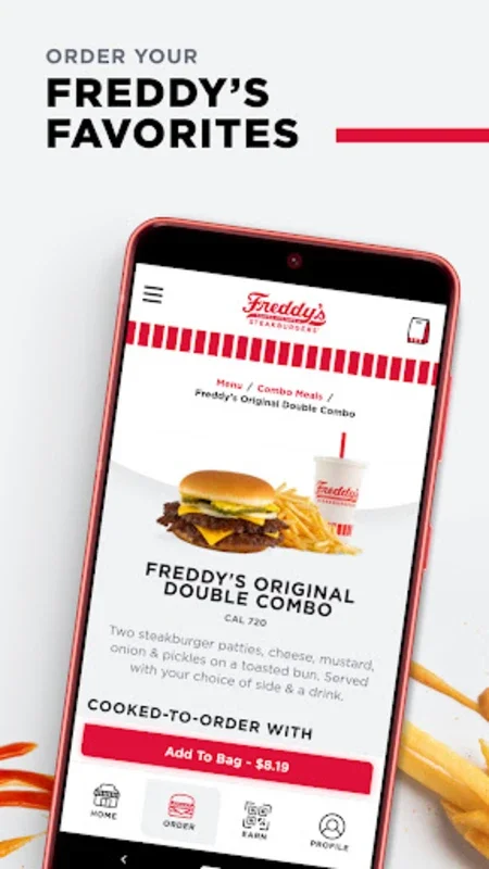 Freddy’s for Android: Order, Customize, Earn Rewards