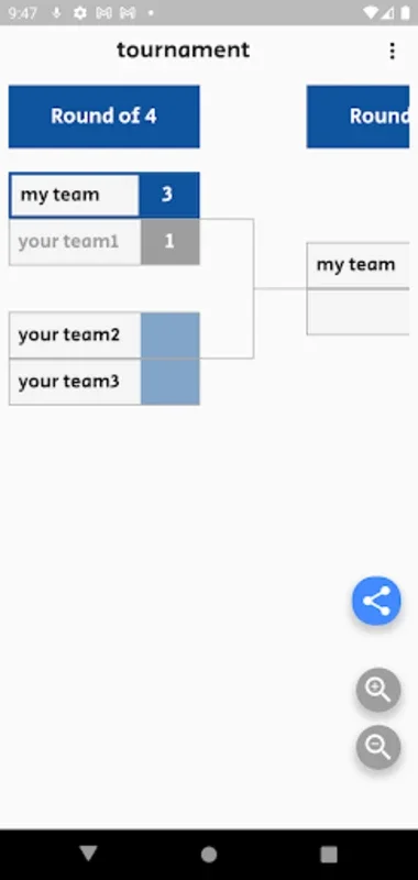 make League tournament bracket for Android - Organize Club Competitions Easily